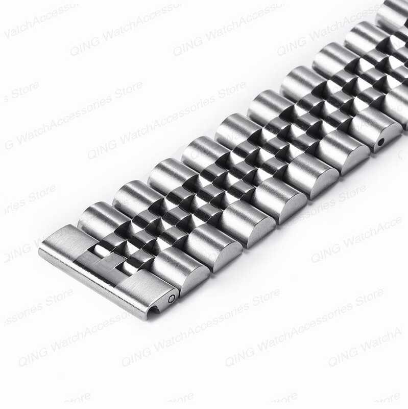 Jubilee ✻❖ Strap For Skx007 Skx00 Solid Stainless Steel Bracelet For 18 1 20 21 22 23 24Mm Sier Div