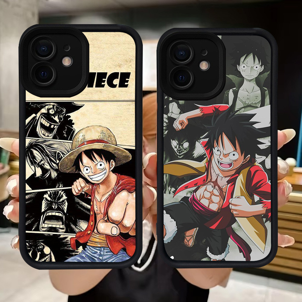 Q28 One Piece Luffy soft Casing สําหรับ iPhone XS X 12 XR 11 Mini 15 Pro Max