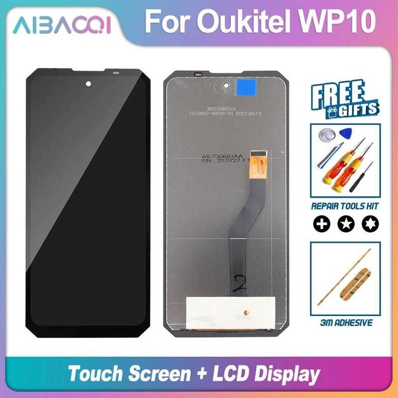 ▥ หน้าจอสัมผัสใหม่เอี่ยม Aibaoqi + อะไหล่ชุดประกอบจอแสดงผล Wp10สำหรับ Oukitel Wp8 Pro LCD