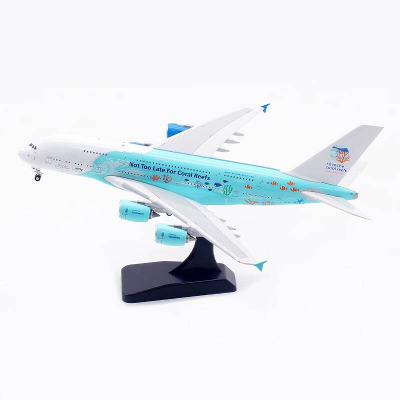 ของเล่นVivi AViation 1/400 9H-MIP 马耳 Hifly comb A380 金客机模型 250725