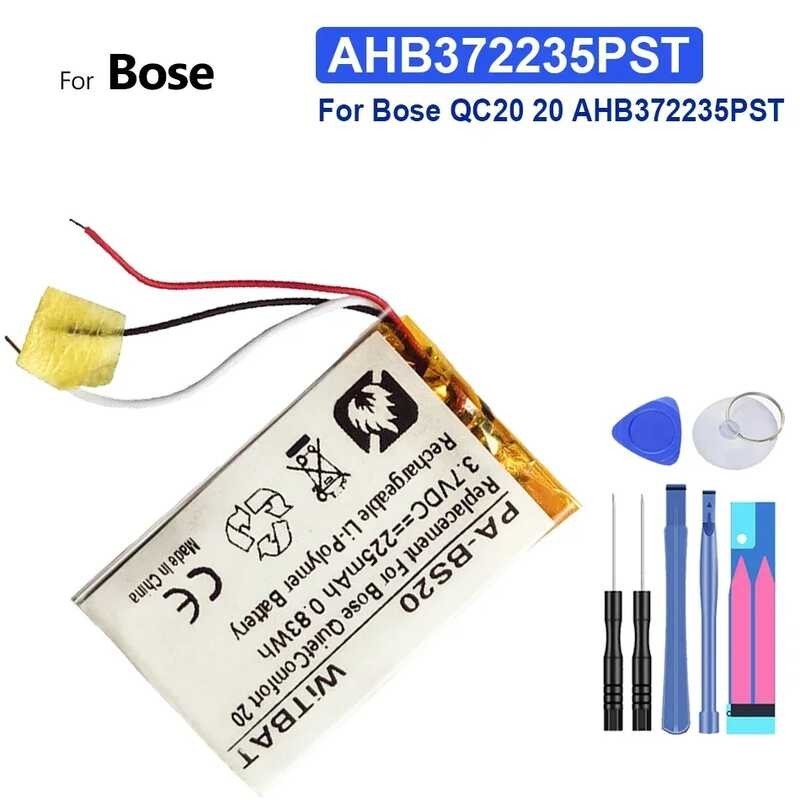 AHB372235PST 225mAhแบตเตอรี่， สำหรับ GPS mp3 car dvr PR-452035，Bose QC20 QuietComfort 20 502035