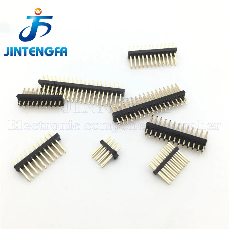 20pcs 2*3-40p 1.27 มม.แถวชาย PCB Board Pin Header Connector Strip Pinheader 3/4/6/7/8/10/12/15 P 20 