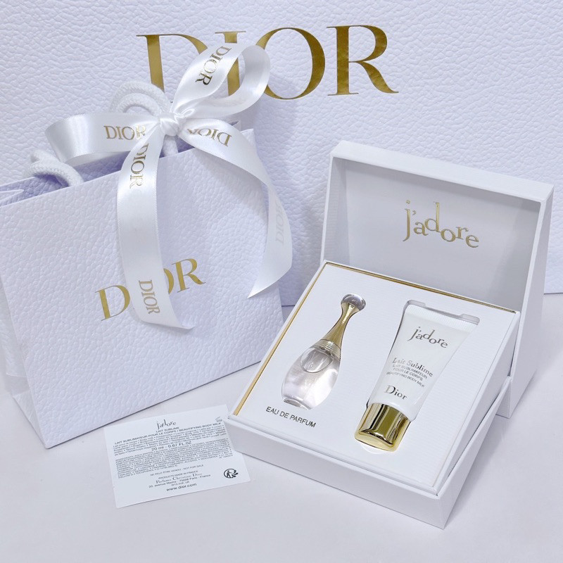 ♞,♘แท้%น้ำหอม DIOR jadore edp mini set น้ำหอม 5ml body 20ml
