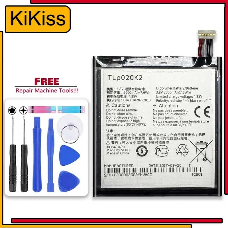 TLP020K2 TLp020Kj 2000mAh แบตเตอรี่สำหรับ Alcatel One Touch 6039H 6039Y 6039K ไอดอล 3 4.7 นิ้ว