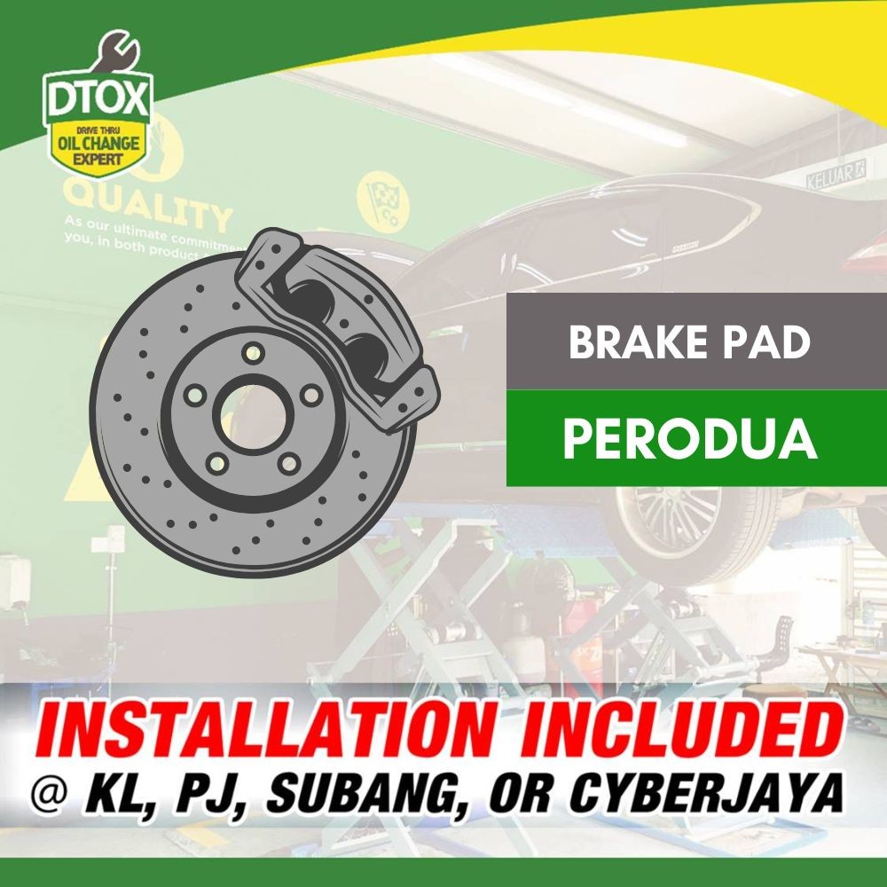 [ติดตั้งให้] ผ้าเบรค PERODUA TRW (หน้า)