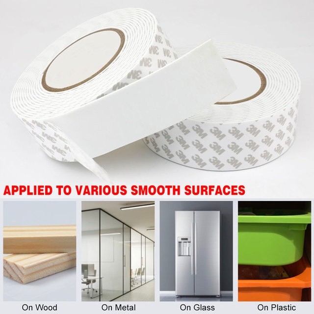 【ม้วนเดี่ยว】3M เทปกาว2หน้า VHB แรงยึดติดสูง ติดแน่น ติดถาวรได้ ของแท้100% เทปกาว3m2หน้า เทปกาว3M เท