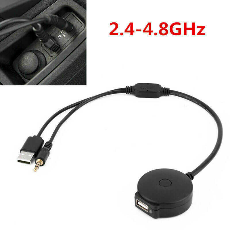 Car 々 Bluetooth 4.0 Audio 3.5Mm AUX USB Music Adaptor Cable For & Mini Cooper