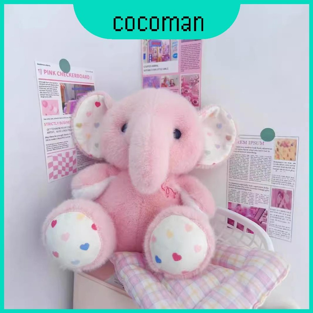 ของเล่นตุ๊กตาช้างน่ารักและสีสันตุ๊กตาสัตว์ของขวัญในอุดมคติสําหรับวันเกิด