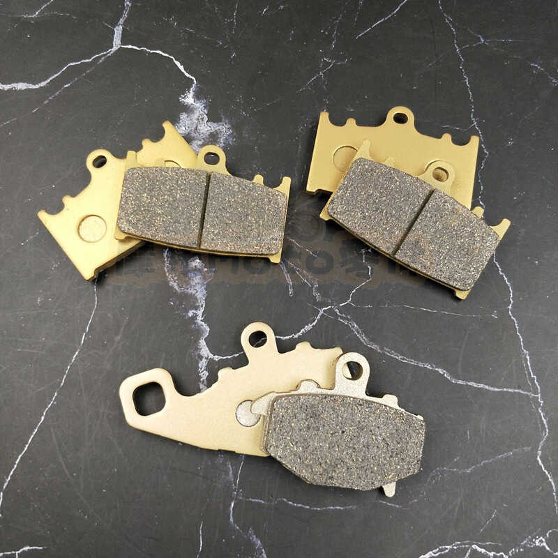 เหมาะสําหรับคาวาซากิสไตล์ตะวันตก400 ZR400 ZZR400 zzr600ฐานทองแดงด้านหน้าด้านหลังผ้าเบรคแผ่นดิสก์เบรค