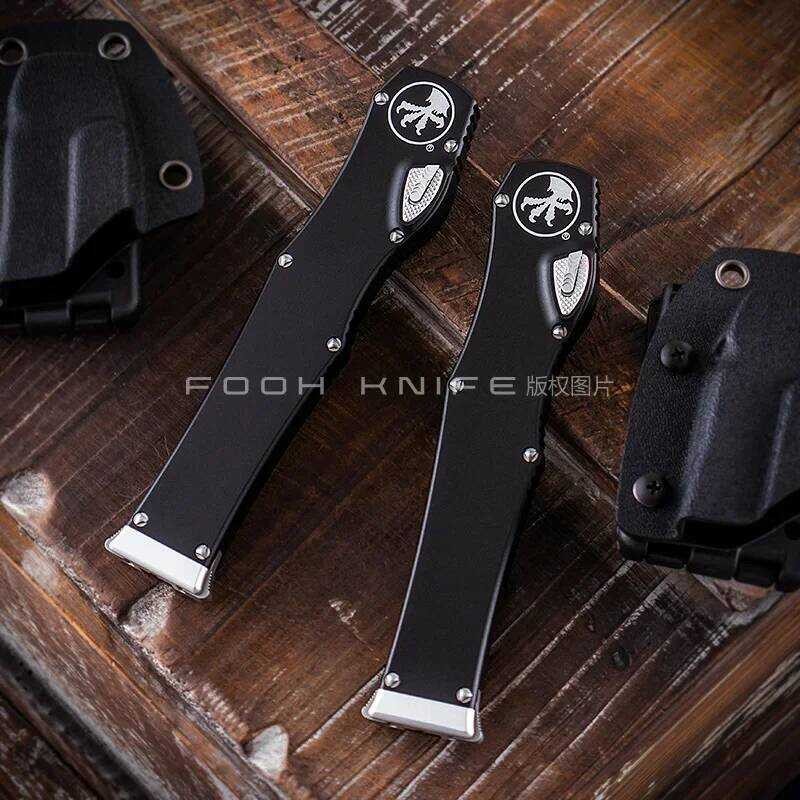 FOOH KNIFE STUDIO HALO 6 Micro Tactical Tech HALO VI Gear D2 Steel CNC 6061 Aluminum Handle EDC Sel