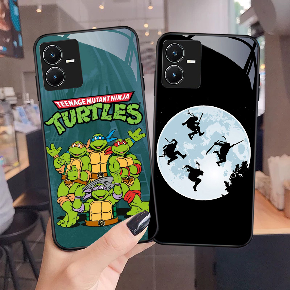 NC-93 TMNT เต่านินจาเคสแก้วสําหรับ VIVO Y22 Y35 Y75 Y28 Y22S V25 Y55 iQOO Z6
