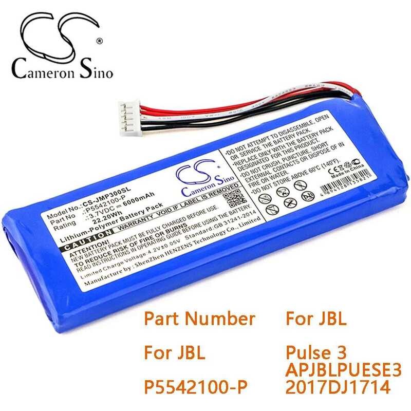 แบตเตอรี่ลำโพง Sino Cameron สำหรับ Pulse 3 APPUESE3 2017DJ1714 หมายเลขชิ้นส่วนสำหรับ P5542100-P ความ