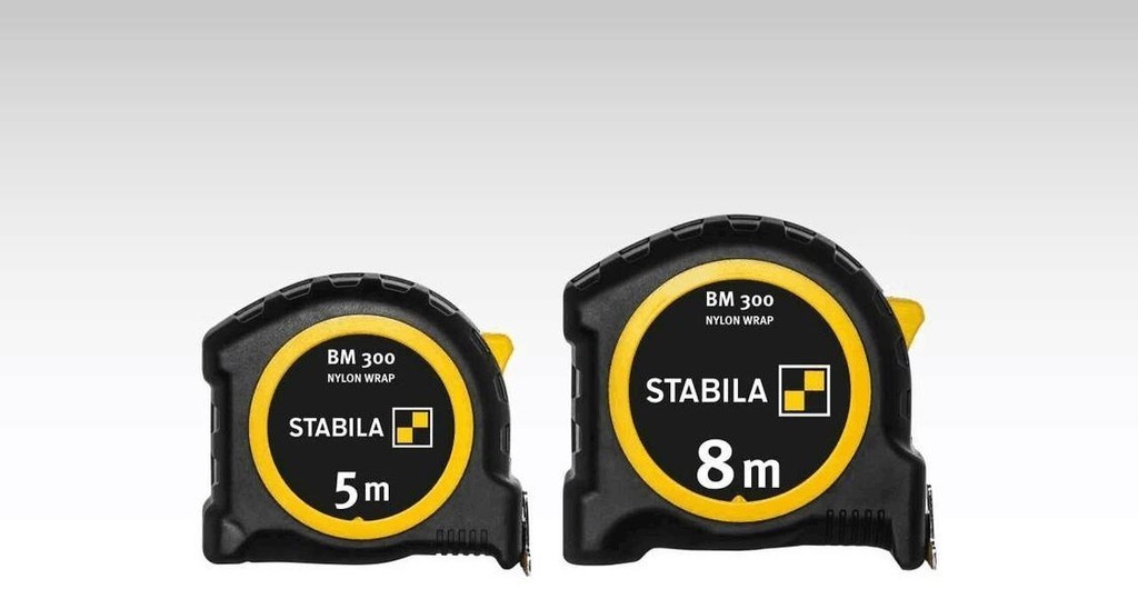 เยอรมนี STABILA BM100/BM300 เทปวัดดูดซับแรงกระแทกเมตริกนิ้ว 3m 5m 8m