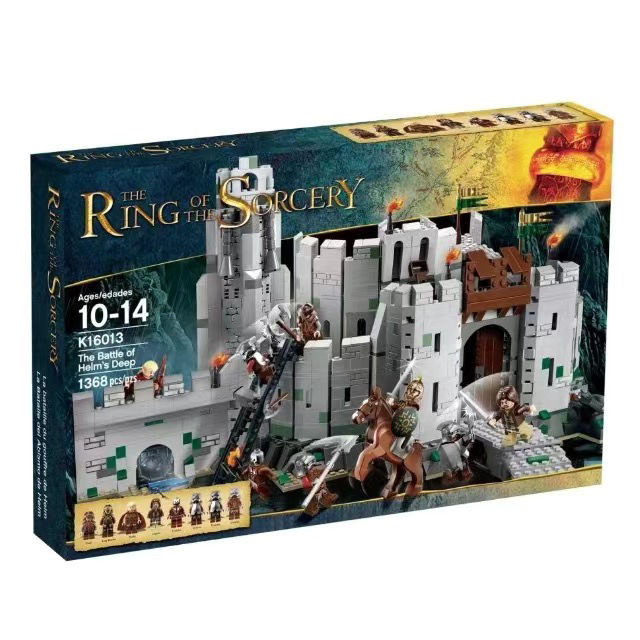 Magic Ring King Series Saint Helmet Valley Battle Assembly Model Gift Jewelry Building Block Toys