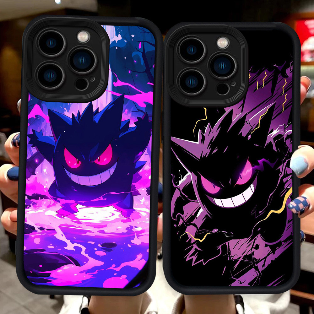 H102 เคส Pokemon Gengar สําหรับ iPhone 11 8 7 14 12 13 Pro Max Plus