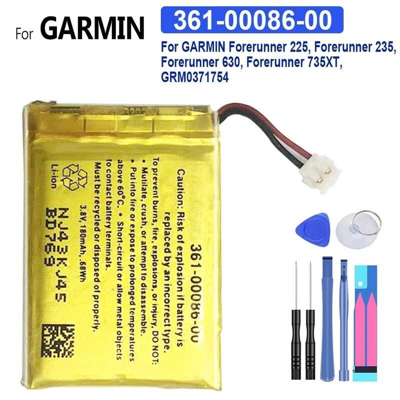 แบตเตอรี่โทรศัพท์มือถือ 361-00086-00 180mAh สำหรับ GARMIN 225 235 LEADER 630 735XT GRM037175