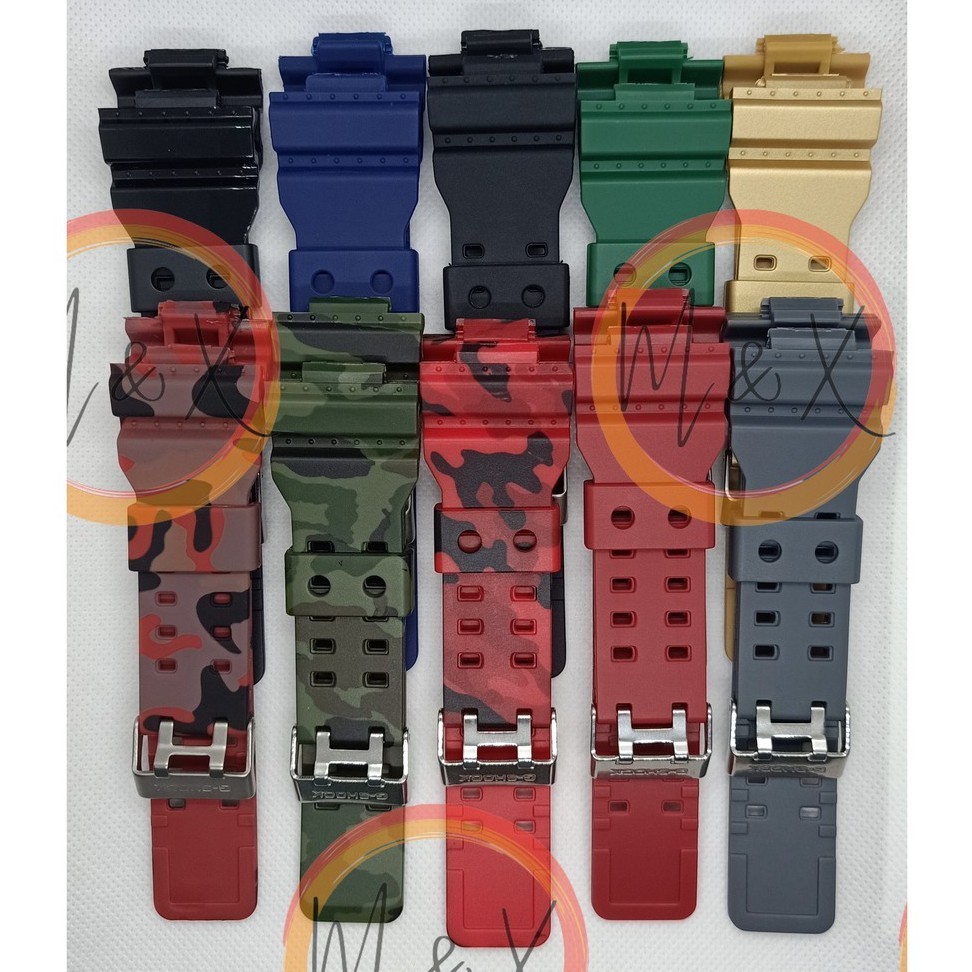 สายรัดทดแทนสําหรับ G shock GA-110/GA-100/GA-120/GAC-100/GD-100/GD-110/GAX-100/G-8900 & ฯลฯ...