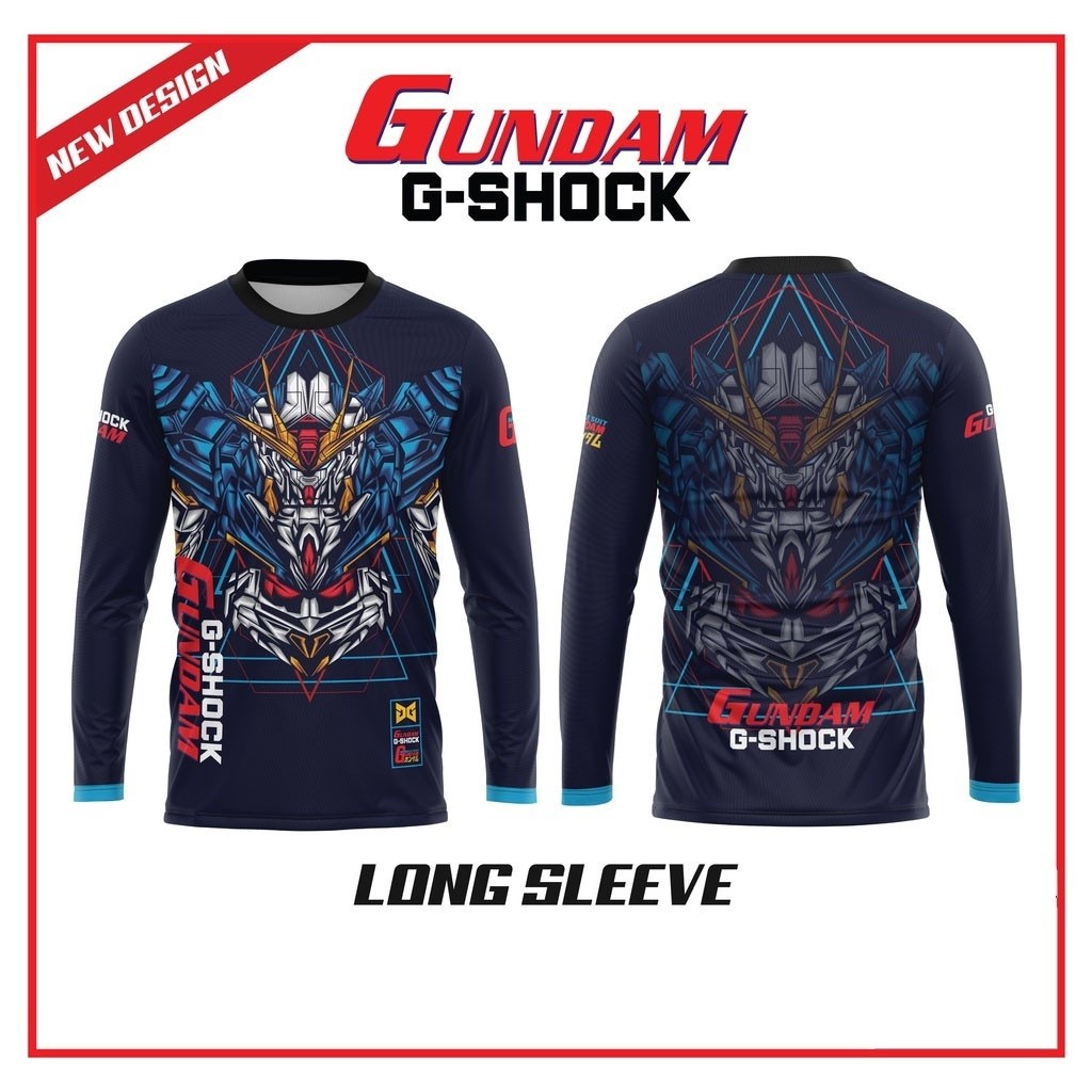 เสื้อยืด พิมพ์ลายอนิเมะ GUNDAM G-SHOCK สําหรับทุกเพศ