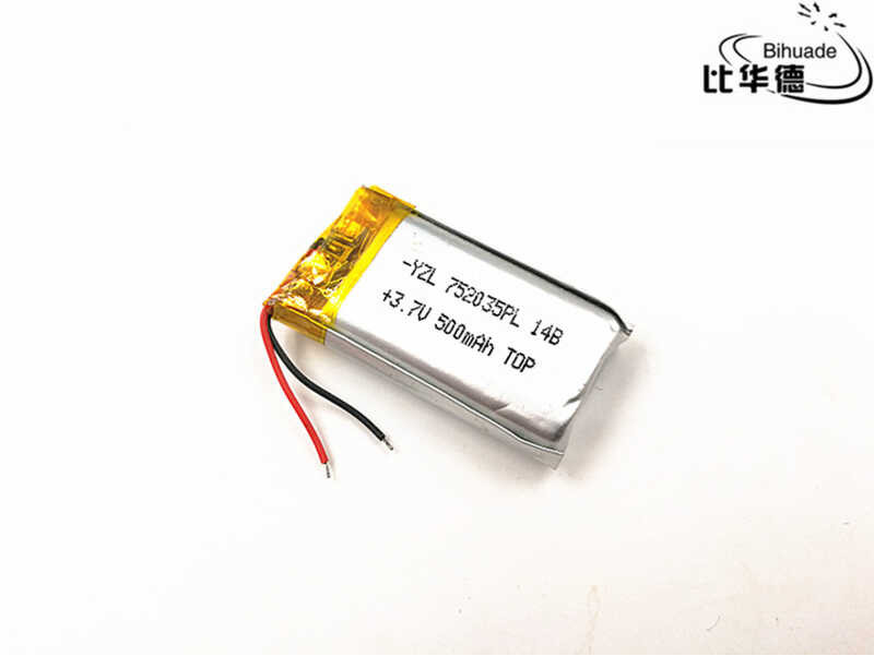 จัดส่งฟรี 5D1 10 ชิ้น/ล็อตโพลิเมอร์ 500 Mah 3.7 V 702035 752035 Smar