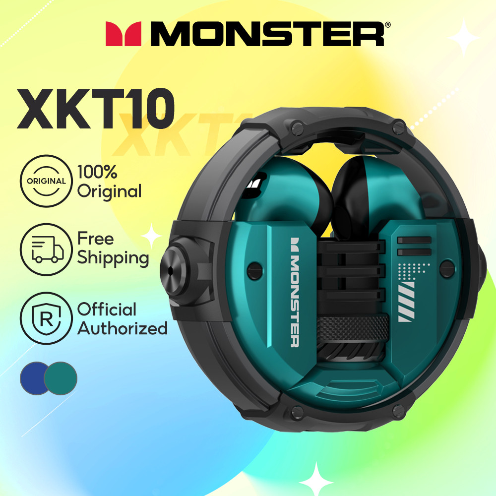 Monster XKT10 หูฟังบลูทูธไร ้ สายอัจฉริยะตัดเสียงรบกวนสูง Fidelity Touch Control ยาวสแตนด ์ บายเกมห