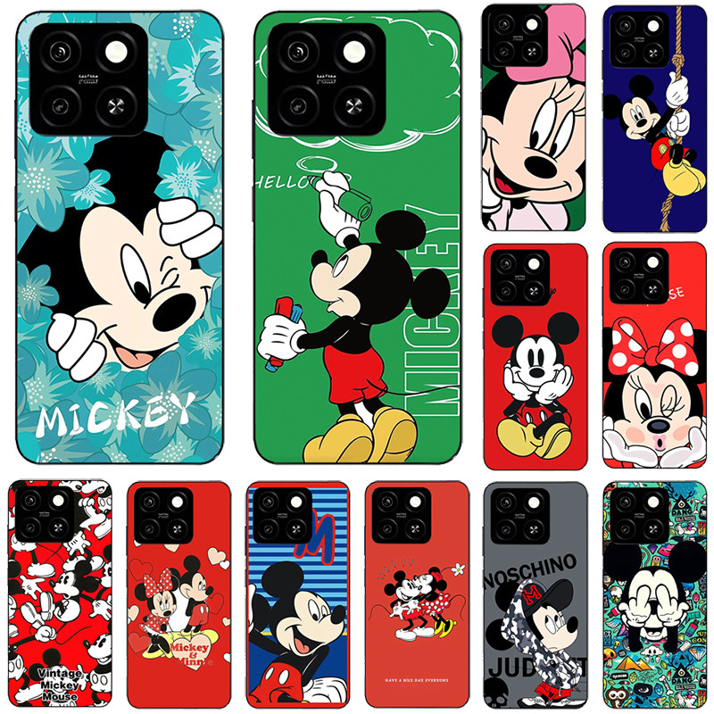 สําหรับ ZTE Blade A35 A55 Mickey & Minnie Mouse ฝาหลังซิลิโคนอ่อนนุ่มเคสโทรศัพท์