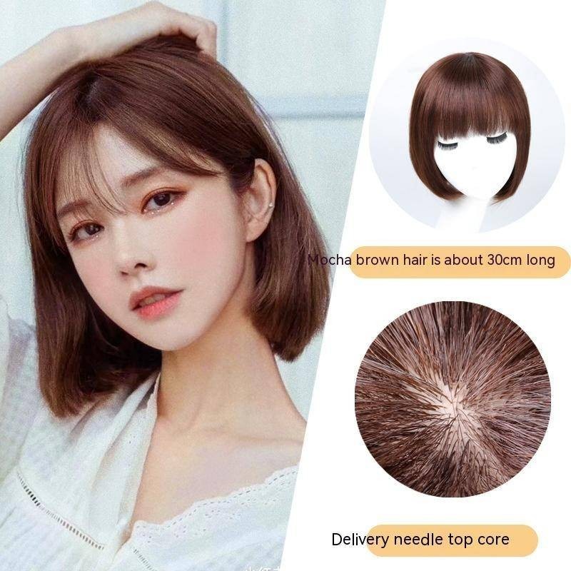 100% Human Hair Wigs 30cm Bob Midium Long Wigs  Full Machine Wig Short Hair Wig  For Woman Gift For