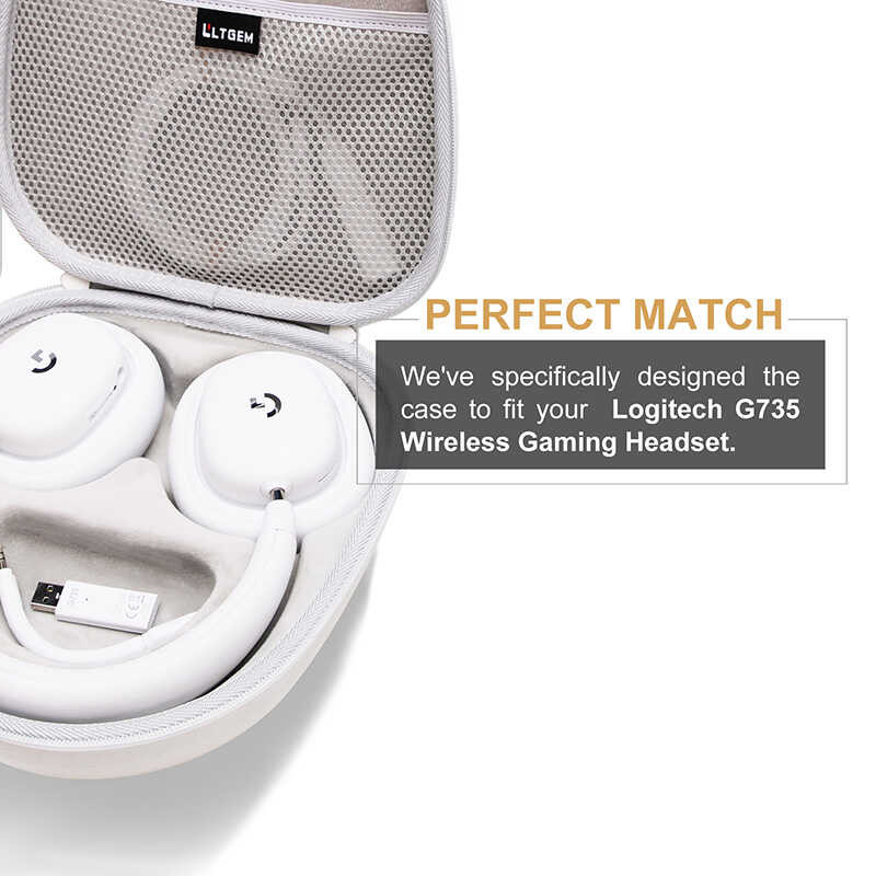 Δ LTGEM EVA Hardshell สำหรับ Logitech G735 ชุดหูฟังเกมมิ่งไร้สาย