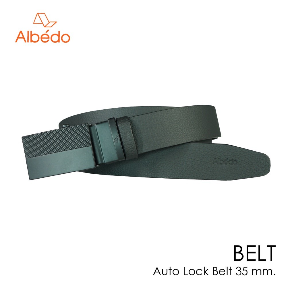 [Albedo] AUTO LOCK BELT 35 MM. เข็มขัดหัวออโต้ล็อค/เข็มขัดผู้ชาย/เข็มขัดทำงาน/เข็มขัดหนัง/เข็มขัด -