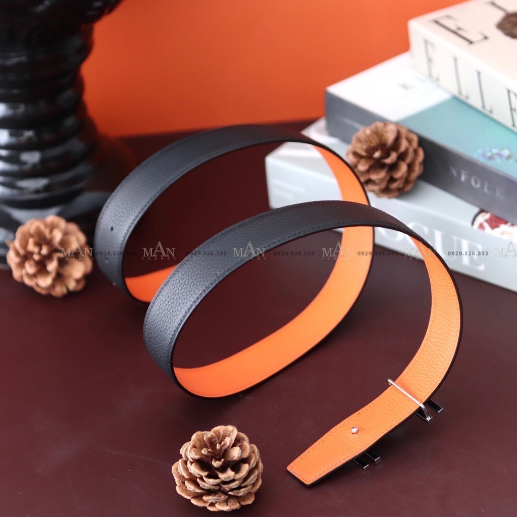 เข ็ มขัดผู ้ ชายหนังวัว 2 ด ้ าน เปลี ่ ยนหัวเข ็ มขัด คุณภาพสูง ทนทาน สวยงาม แฟชั ่ น DL189