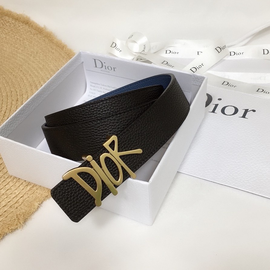 Pre order Christian Dior ดิออร์ Belt  เข็มขัดแบรนด์เนน หนังแท้ ขนาดมาตรฐานยุโรป size34mm