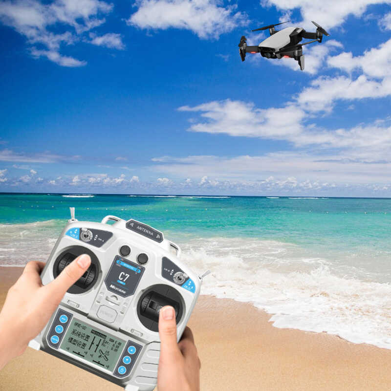 Δ Microzone Mc7 C7 MINI 2.4G Controller Transmitter พร้อม Mc8re Receiver Radio System สำ