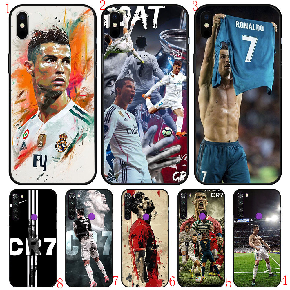 Xiao Mi 10T 12 x A2 6X CC9E Poco F3 F2 Pro Poco M2 M3 X2 X3 NFC 11T Pro Y15 cr7 Luo เคสโทรศัพท์สีดํา