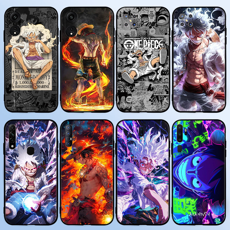 L6D อะนิเมะ One Piece Luffy cool การ์ตูนสําหรับ OPPO R9 F1 Plus R9S Reno 2 2Z 2F 3 4 Pro 5 5F Lite 5