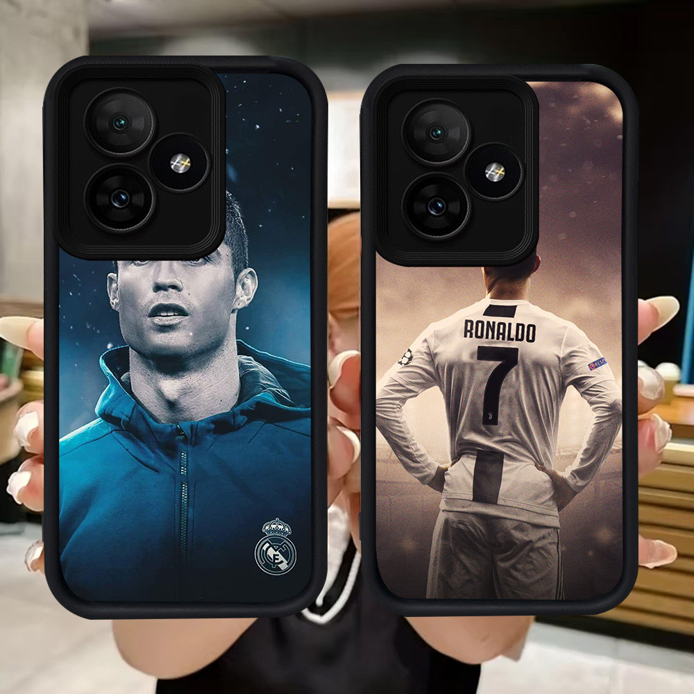 Q77 CR7 Ronaldo soft Casing สําหรับ Realme C63 C55 C67 Narzo 50A Prime GT 6 C51 C53 หมายเหตุ 50 C31 