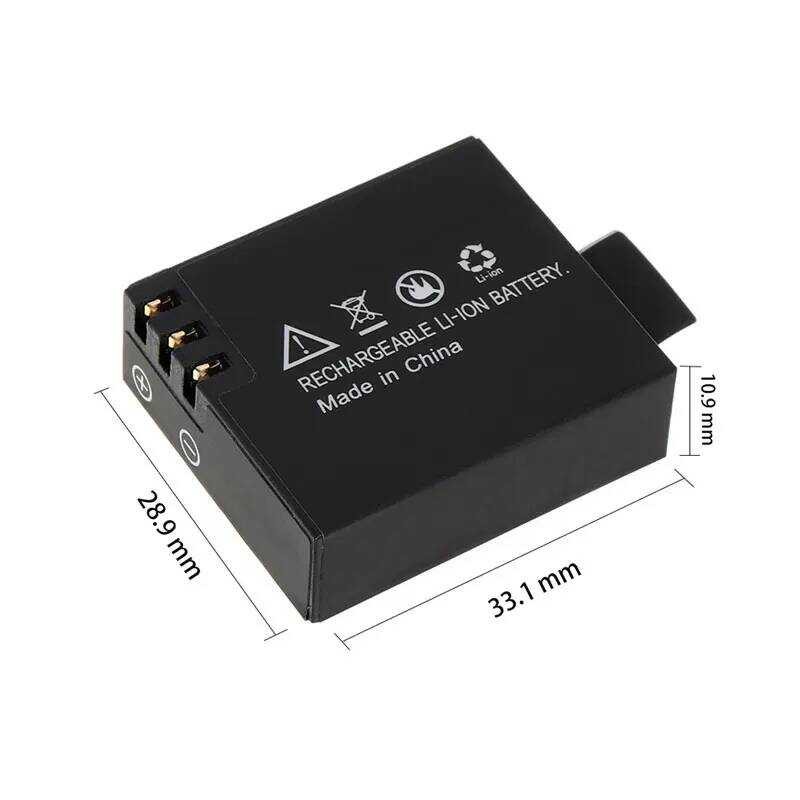 ▥ แบตเตอรี่โทรศัพท์ลิเธียม3.7V 900Mah สำหรับ SJCAM แบตเตอรี่ Sj4000 Sj5000 Sj6000 Sj7000 Sj8000