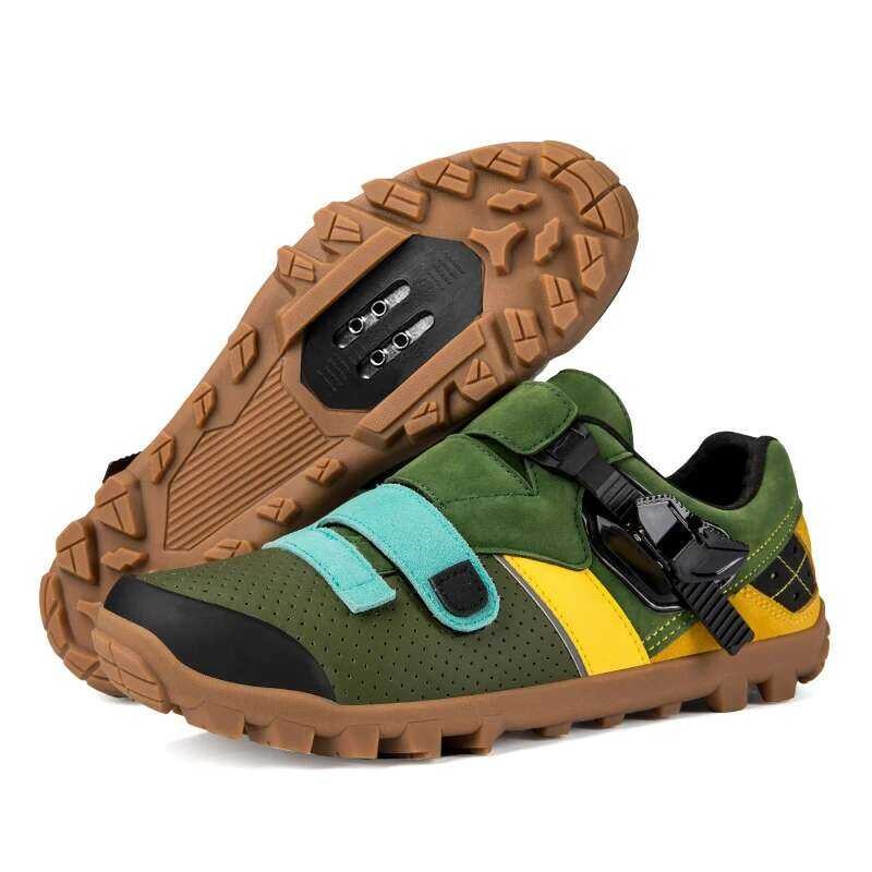 TB169 รองเท้าปั่นจักรยานสำหรับผู้ชาย รองเท้าปั่นจักรยานเสือภูเขา ขนาด 41-47