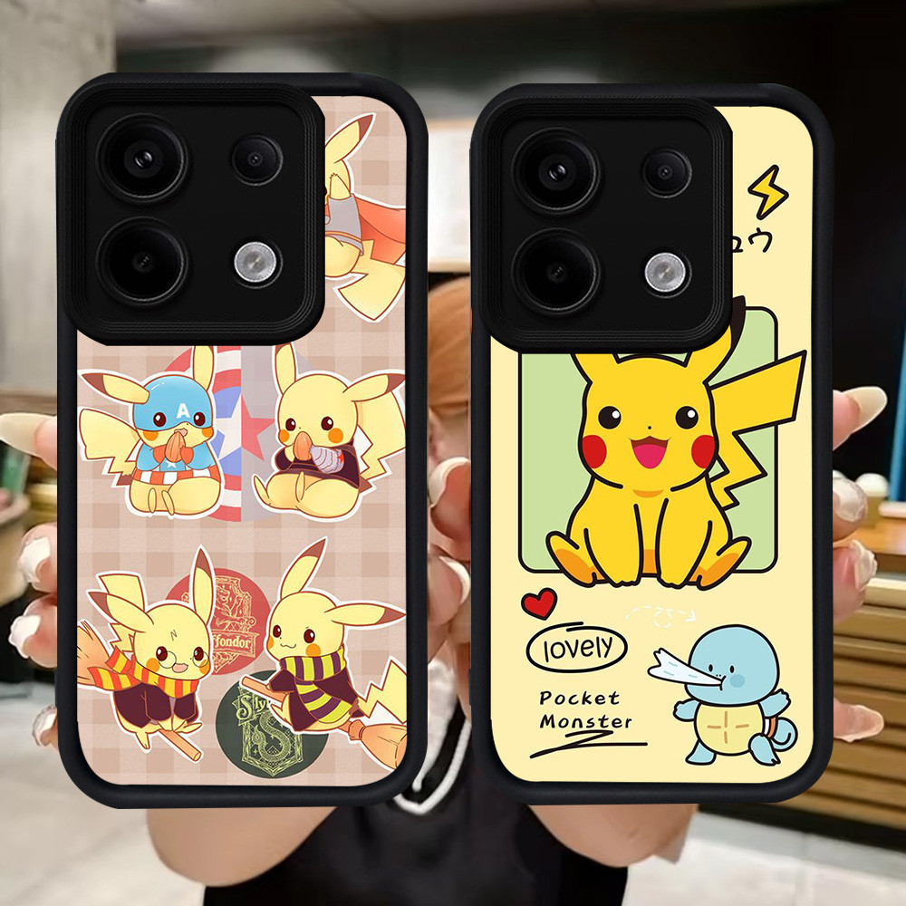 Q120 Pokemon soft Casing สําหรับ Xiaomi Redmi POCO X6 13T 13C หมายเหตุ 13 M6 Neo Pro Plus 5G