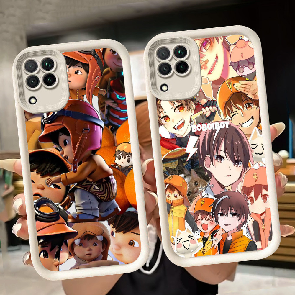 ปลอกอ่อนสําหรับ Samsung M04 A04E A05 A12 A04 F04 J2 A06 A07 A22 J7 Prime Pro 5G สีขาว Q93 Boboiboy