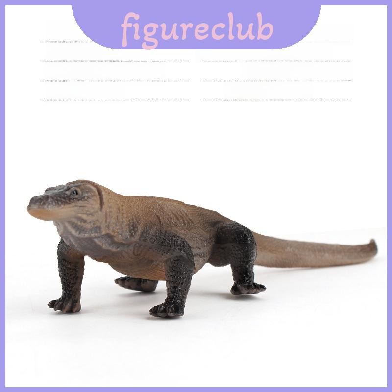 รูปสัตว์ Komodo Dragon Plastic With Authentic Design Decor สําหรับห้องเรียน