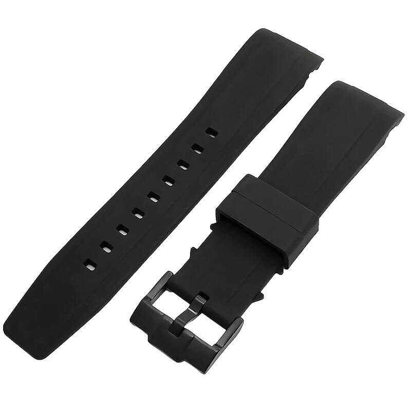 สายนาฬิกางดําปลายโค้งกีฬา 22 มม.สําหรับ Skx007 Skx00 นาฬิกาสร้อยข้อมืออะไหล่