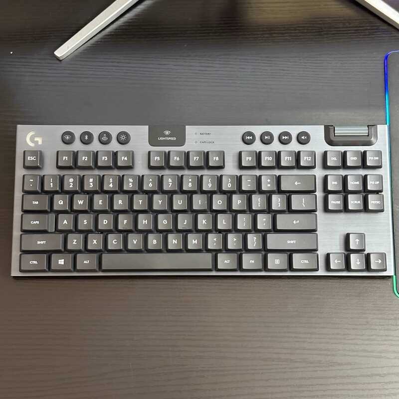 G G913 PBT Keycap Logitech G913TKL G813 G915 G915TKL PBT สีดําสีขาวโปร่งใส Keycap