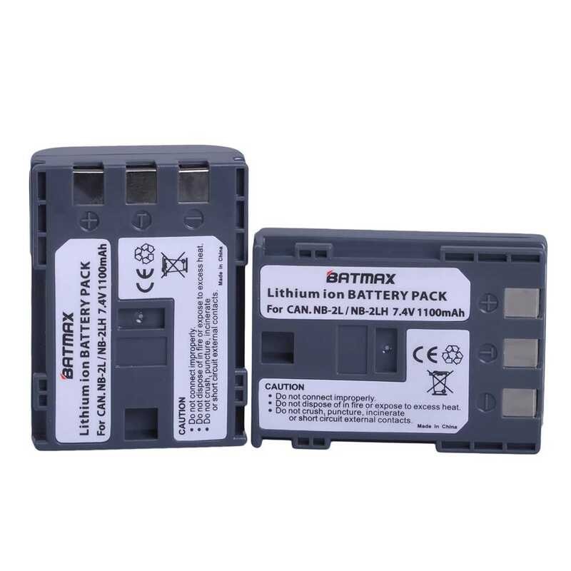 ▥ 2Pcs 7.4V 1100Mah Nb-2L 2L Nb2l Nb-2Lh NB 2Lh Nb2lh แบตเตอรี่กล้องดิจิตอลสำหรับ Canon Rebel X