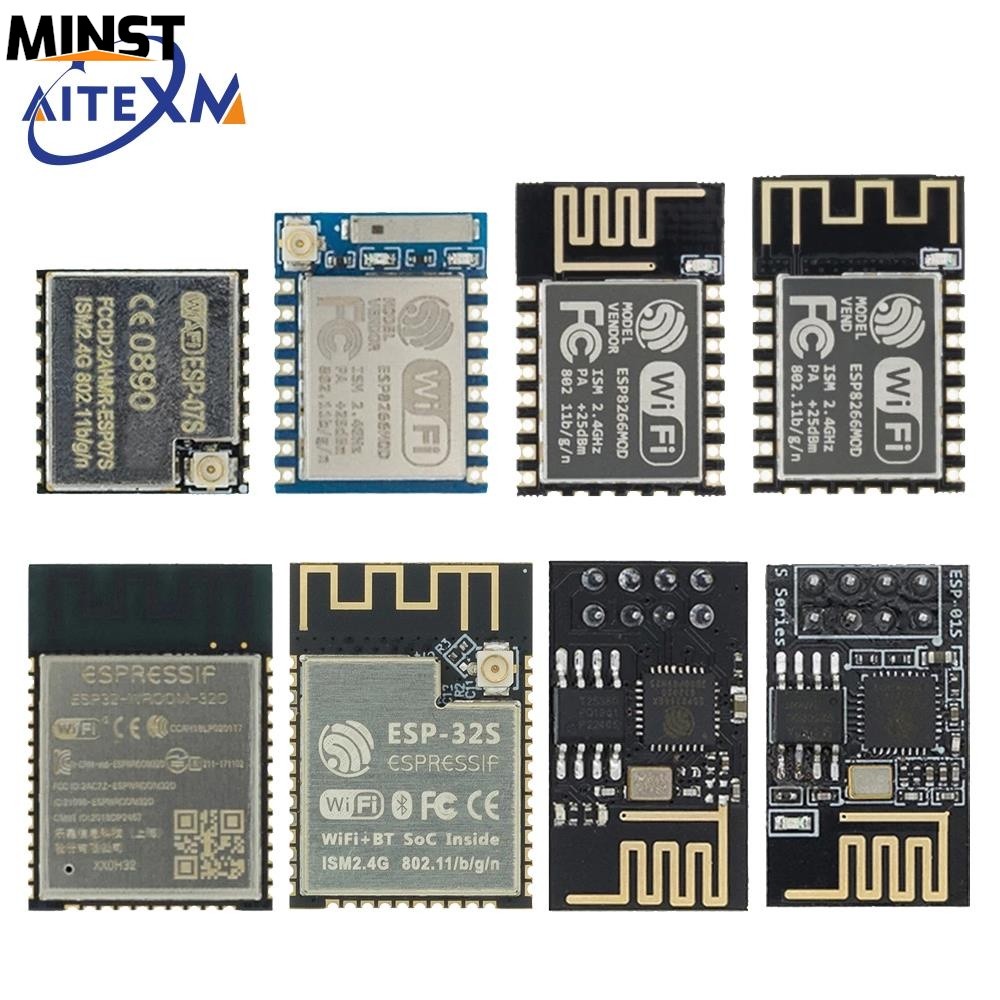 ESP8266 ESP-01 ESP-01S ESP-07 ESP-12E ESP-12F ESP-32 ESP-32S Serial WIFI โมดูลไร้สายรับส่งสัญญาณไร้ส