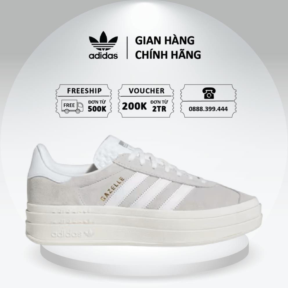 [ของแท้] Adidas Gazelle BoldGray Two Shoes HQ6893