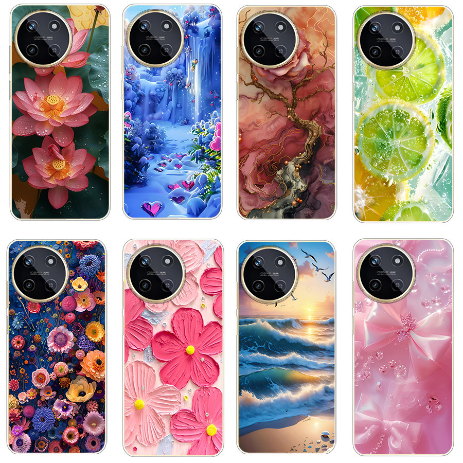 เคสสําหรับoppo realme 11 4G 5G/realme 11X 5G Soft Case TPUพิมพ์ฝาครอบโทรศัพท์