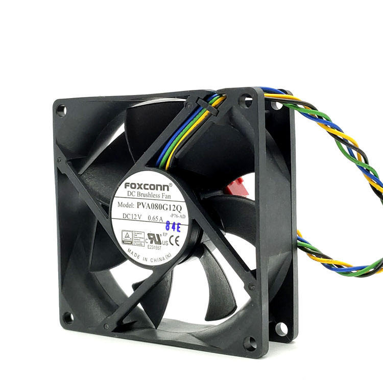 Foxconn foxconn PVA080G12Q 8 ซม.8025 12V 0.65A 4 ขา PWM CPU พัดลม