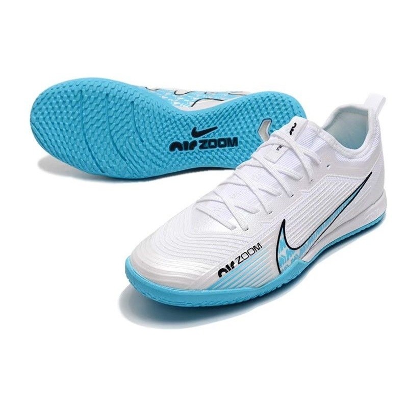 ♞,♘FUTSAL NIKE MERCURIAL VAPOR ZOOM 15 สีขาวน้ำเงิน IC