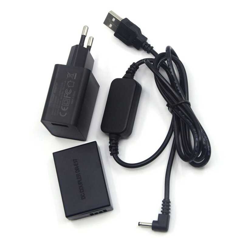 สายไฟ 7 USB QC3.0 เครื่องชาร์จ 18 วัตต์ DR-E17 DC Coupler LP-E17 LP E17 แ