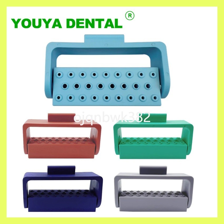 aaa 26 Holes Dental Burs Holder Block Box Endodontic Files Drill Stand Endo Tray Sterilizer Disinfe