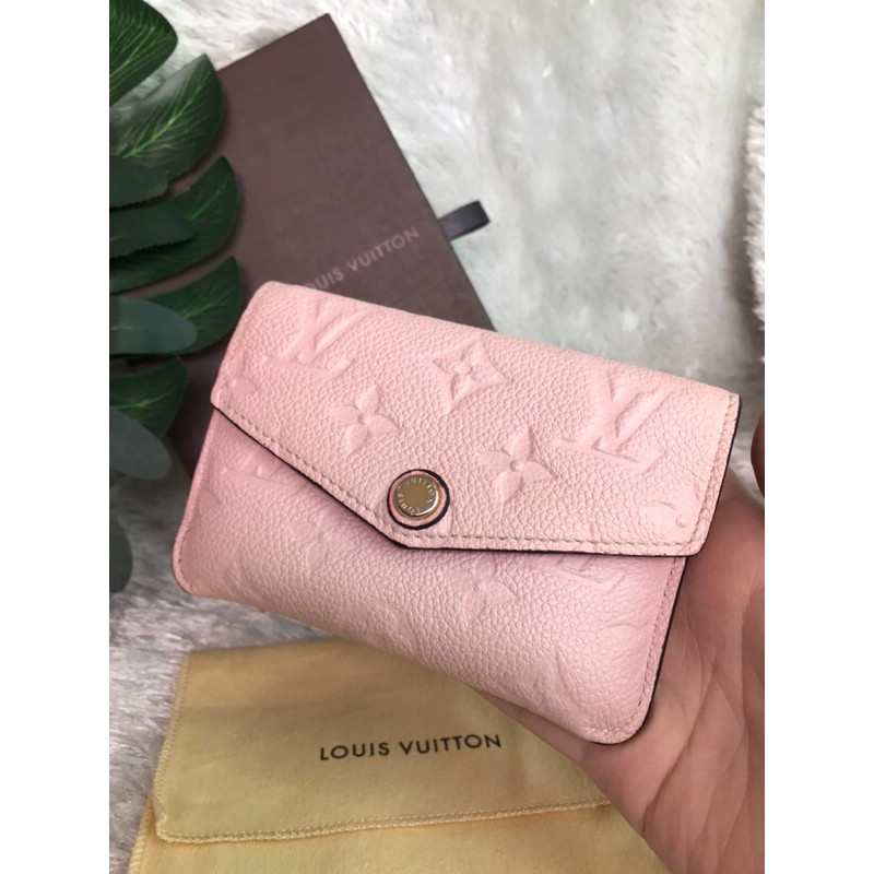 Lv  Key Pouch Monogram Empreinte Rose Ballerine แท้